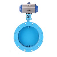 D641W Pneumatic Ventilation Butterfly Valve  The pressure drop loss is small and the flow rate is large