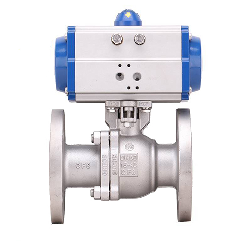 Pneumatic flanged ball valve Q641F-16P  Valve Automatic Control Technology Leading Development