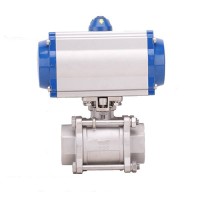 Pneumatic valves Pneumatic threaded ball valve Q611F-16P  and the flow characteristic accuracy is high