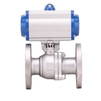 Pneumatic flanged ball valve Q641F-16P  Valve Automatic Control Technology Leading Development