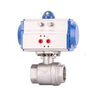 Pneumatic two-piece ball valve the flow rate is large and Technology Leading Development