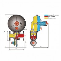 RTZ-50/0.4FQ series gas pressure regulator Medium and low pressure gas pressure regulator series Pressure Regulating Valve